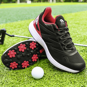 Пролетни летни обувки за голф за мъже Удобни шипове Открит маратонки за тренировка по голф за ходене Мъжки маратонки за голф