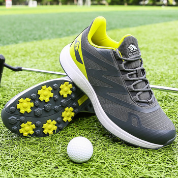 Ανοιξιάτικα καλοκαιρινά παπούτσια γκολφ για άντρες Άνετες αιχμές Αθλητικά αθλητικά παπούτσια για γκολφ σε εξωτερικούς χώρους