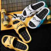 Чехли с дебела платформа Летни плажни сандали с плъзгащи се меки подметки Eva Развлечение Мъжки дамски обувки за баня на открито Противоплъзгащи се обувки