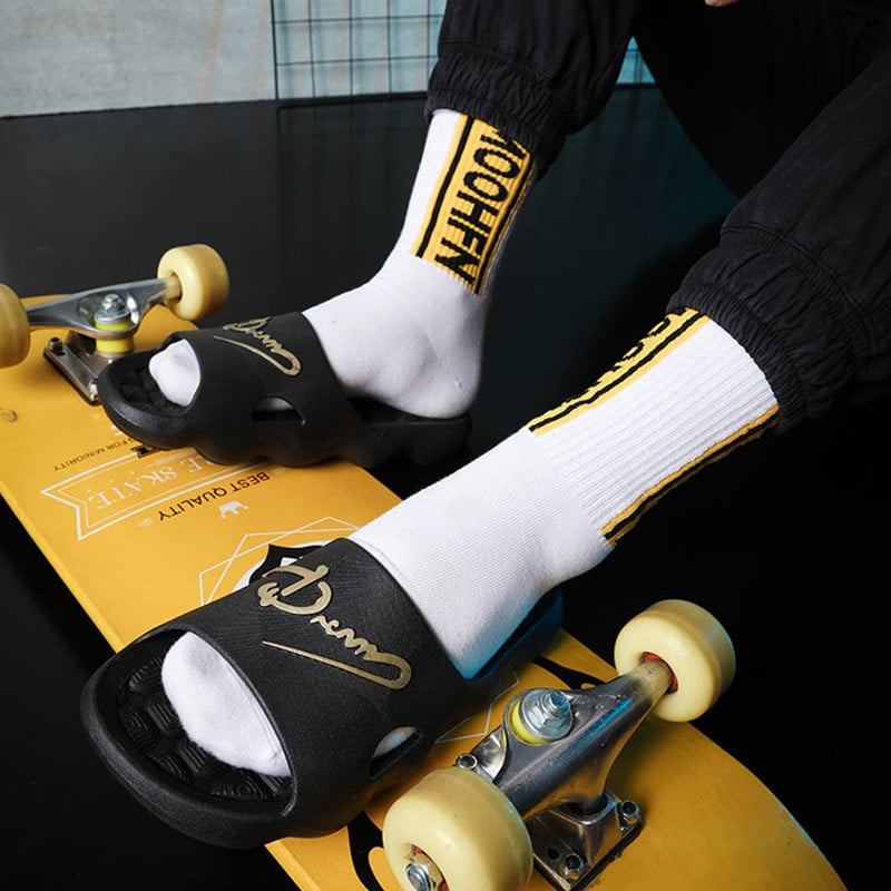 Чехли с дебела платформа Летни плажни сандали с плъзгащи се меки подметки Eva Развлечение Мъжки дамски обувки за баня на открито Противоплъзгащи се обувки