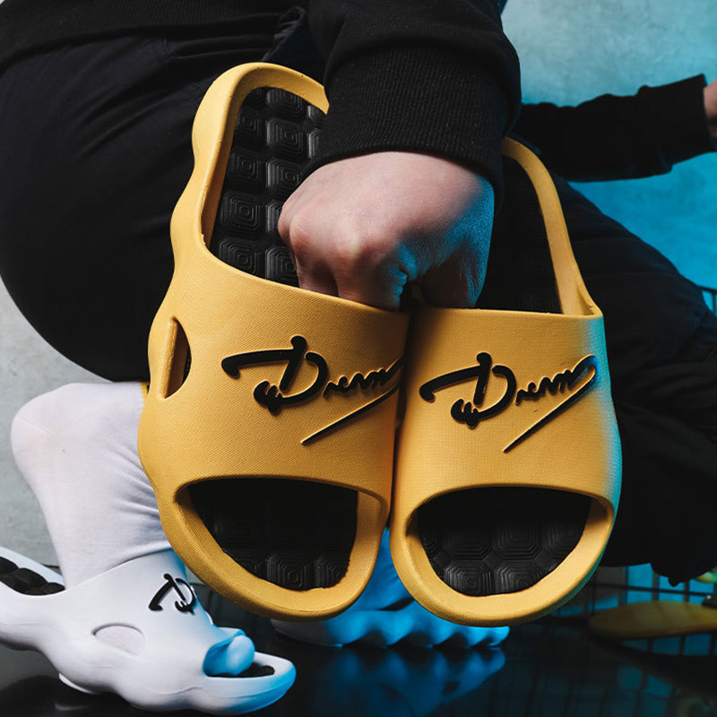 Чехли с дебела платформа Летни плажни сандали с плъзгащи се меки подметки Eva Развлечение Мъжки дамски обувки за баня на открито Противоплъзгащи се обувки