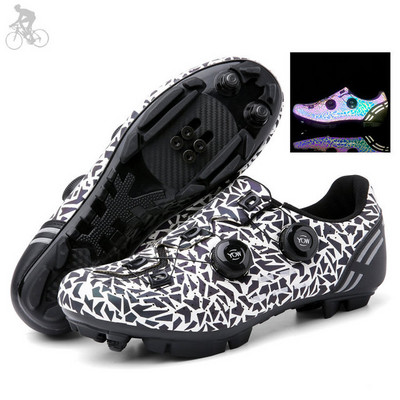 2023. gada riteņbraukšanas sporta apavi Mtb ar skavām vīriešiem oglekļa sporta ātruma velosipēdistu apavi sieviešu kalnu sacīkšu plakaniem SPD šosejas riteņbraukšanas apavi