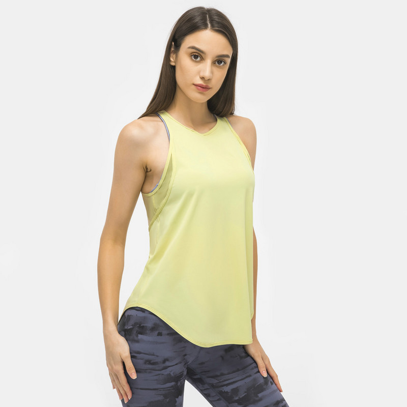 SHINBENE BACK OPEN Higi imav Sport Fitness Treeningpakitopid Naiste kerge treeningsaali spordivest võrkpaneeliga