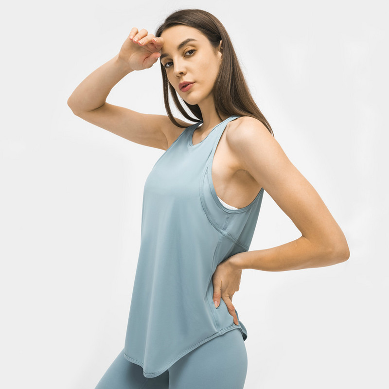 SHINBENE BACK OPEN Higi imav Sport Fitness Treeningpakitopid Naiste kerge treeningsaali spordivest võrkpaneeliga