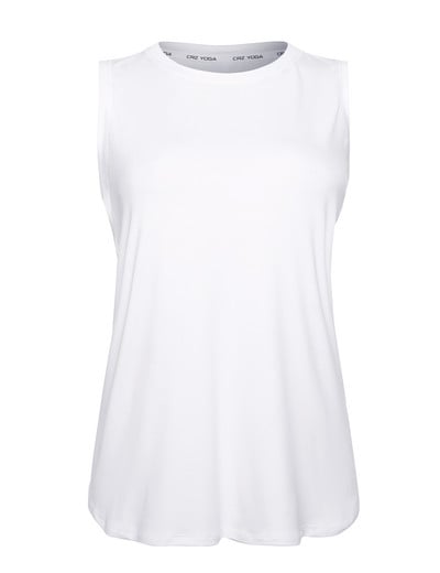 CRZ YOGA Lagana majica bez rukava za žene Racerback Majice za vježbanje s visokim izrezom Atletske majice za trčanje