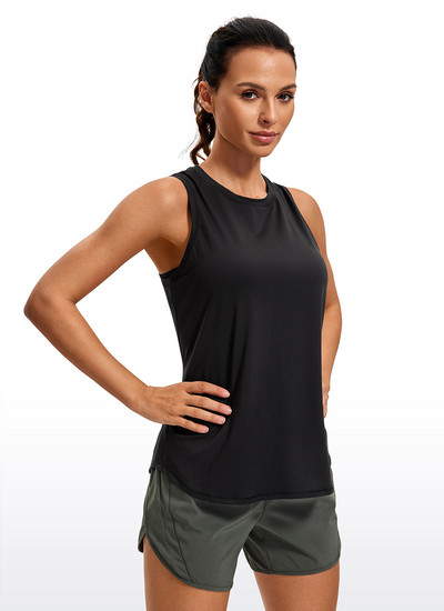 CRZ YOGA Lagana majica bez rukava za žene Racerback Majice za vježbanje s visokim izrezom Atletske majice za trčanje