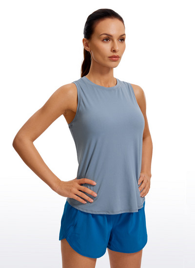 CRZ YOGA Lagana majica bez rukava za žene Racerback Majice za vježbanje s visokim izrezom Atletske majice za trčanje