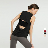 Sieviešu sporta veste Skaista mugura bez piedurknēm treniņu apģērbi vasaras brīvi skriešanas jogas krekls elpojošs ātri nožūst ērts tops