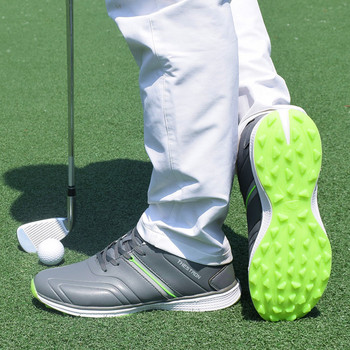 Оригинални голф обувки Водоустойчиви кожени спортни обувки Голям размер 47 Мъжки голф тренировъчни маратонки Тревни обувки за ходене с шипове Тренировка