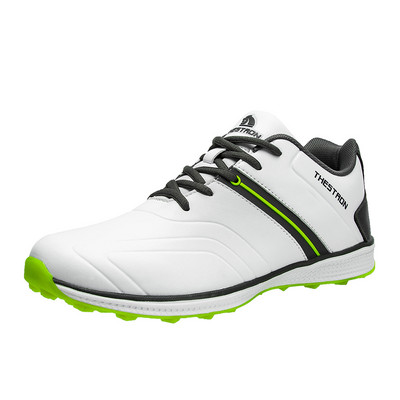 Eredeti golfcipők vízálló bőr sportcipők nagy méretű 47 férfi golf edzőcipők fű sétacipők szegecsek edzés