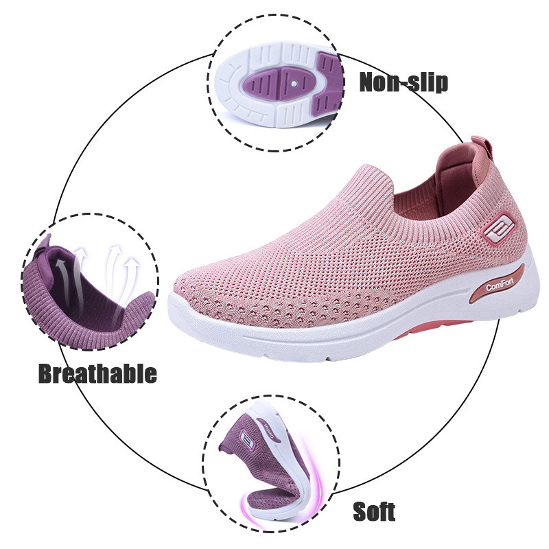 Moodsad naiste tennised Kerged hingavad naiste sporditossud Naiste vabaajajalatsid Pehmed jalatsid Lamedad jalanõud