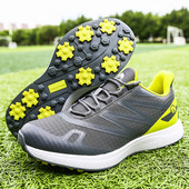 Új golfcipők férfiaknak tüske nélküli légáteresztő kültéri golf edzés Sport cipők Kényelmes klasszikus férfi golf edzőcipők