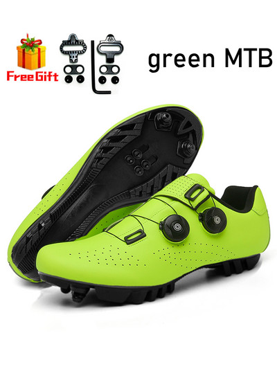 riteņbraukšanas apavi mtb spd cleat Pašbloķējošas kalnu velosipēdu kedas Vīriešu šosejas riteņbraukšanas apavi Velosipēdu apavi Elpojošs flatb 2022