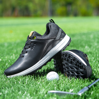 Нови обувки за голф за мъже Класически маратонки за голф тренировка на открито Без шипове Спортни маратонки за ходене за голф