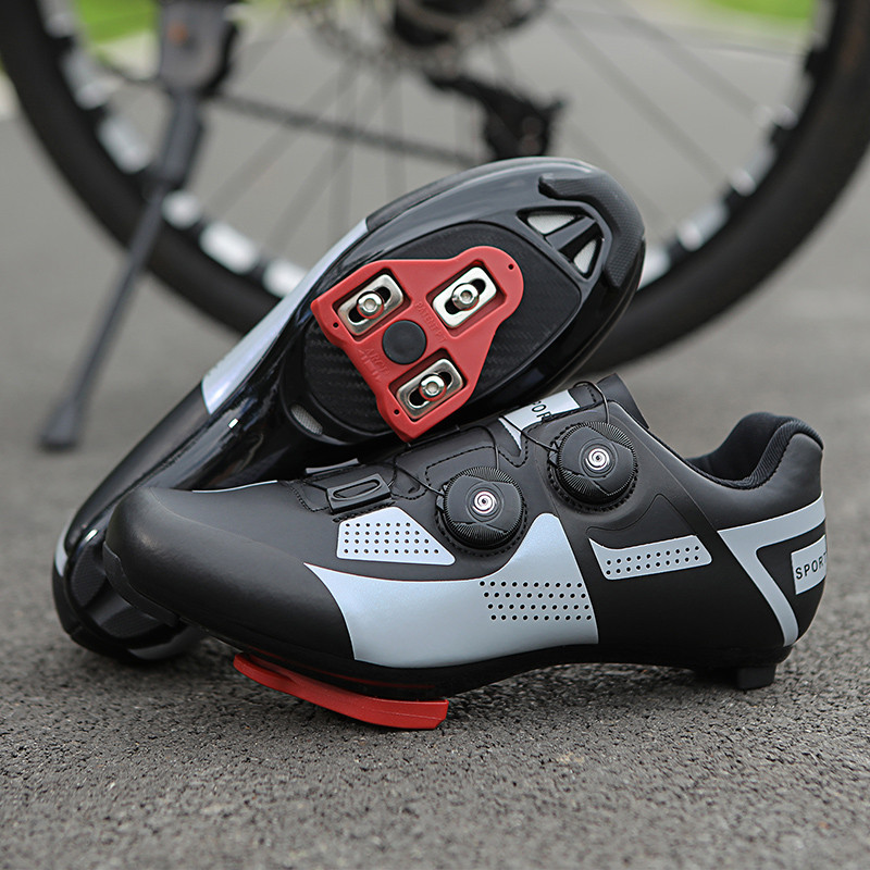 Riteņbraukšanas čības Vīriešu MTB apavi kalnu šosejas velosipēdu apavi iesācējiem Apvidus velokurpes Ātruma sacīkšu čības Velosipēdu fitnesa apavi