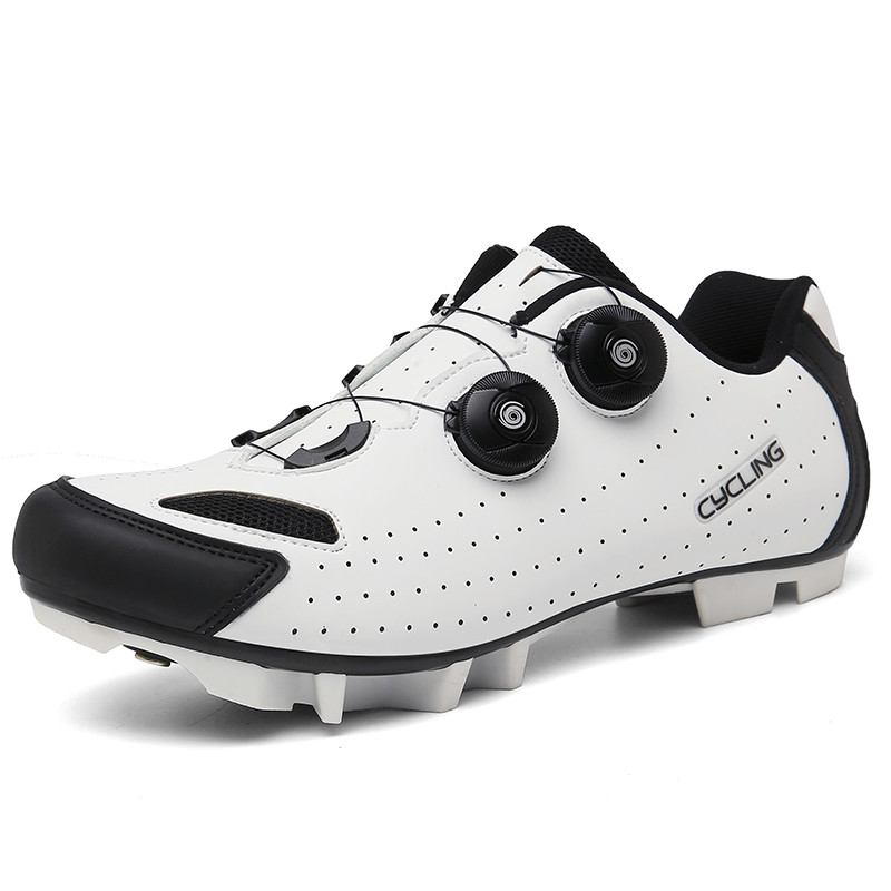 Vīriešu sieviešu MTB apavi Riteņbraukšanas kedas šosejas velosipēdu apavi Ātri šņorējami plakani bezslēdzeņu apavi Pašbloķējošie velosipēdu apavi ar skavām