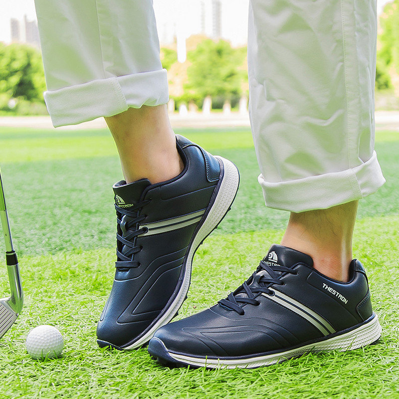 Vīriešu sporta skriešanas apavi Zīmols āra treniņu kedas Klasiskas ūdensnecaurlaidīgas vīriešu pastaigu golfa trenažieri vīriešiem
