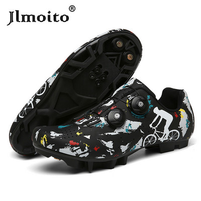 MTB kerékpáros cipők fekete férfi kerékpáros cipők zapatillas ciclismo önzáró országúti kerékpáros cipők női kerékpáros cipők versenycipők
