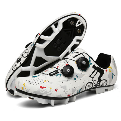 MTB dviračių batai juodi vyriški sportbačiai zapatillas ciclismo savaime užsifiksuojantys plento dviračių batai moteriški dviračių batai lenktyniniai sportbačiai