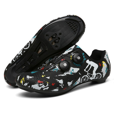 MTB dviračių batai juodi vyriški sportbačiai zapatillas ciclismo savaime užsifiksuojantys plento dviračių batai moteriški dviračių batai lenktyniniai sportbačiai