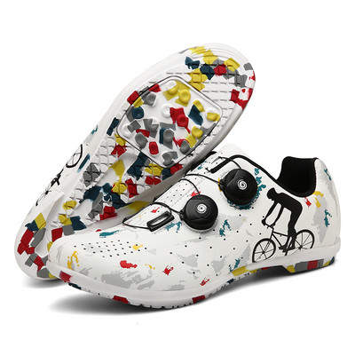 MTB dviračių batai juodi vyriški sportbačiai zapatillas ciclismo savaime užsifiksuojantys plento dviračių batai moteriški dviračių batai lenktyniniai sportbačiai