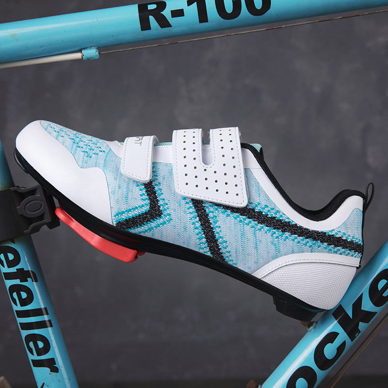 Vīriešu riteņbraukšanas apavi Sieviešu apavi ar pašbloķēšanos SPD šosejas velosipēdu apavi sacīkšu ātruma riteņbraukšanas kedas