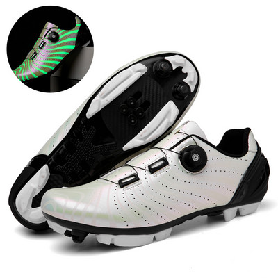 Vīriešu riteņbraukšanas kedas MTB apavi SPD skavas šosejas velosipēdu apavi Carbon Speed kedas Luminous sacīkšu velosipēdu apavi Riteņbraukšanas apavi