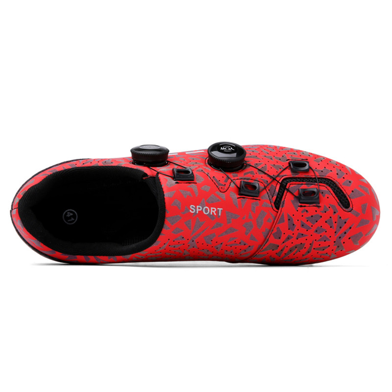 MTB riteņbraukšanas apavi vīriešiem sievietēm kalnu šosejas velosipēdistu kedas Luminous velosipēdu apavi Velosipēdu apavi Pašbloķējošie sacīkšu apavi vīriešiem