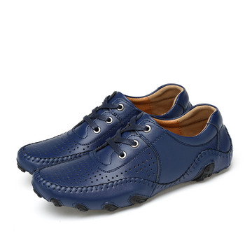 Кожени мъжки обувки за голф Класически стил Голф маратонки за тренировки на открито Плюс размер 38-47 Мъжки обувки за голф Кожени обувки Черно-бели