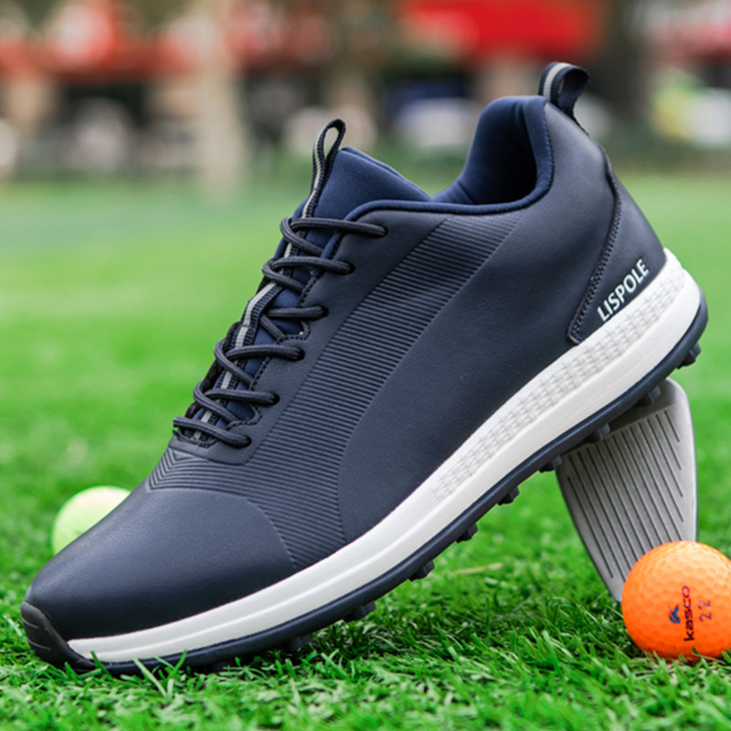 Profesionalūs vyriški golfo batai Advanced Outdoor, atsparūs vandeniui, neslystantys, kvėpuojantys minkšti, natūralios odos golfo batai, didesni 39-47 dydžio