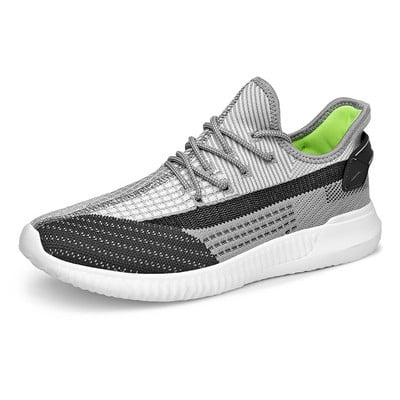 Ανδρικά παπούτσια τένις Αναπνεύσιμο διχτυωτό πλεκτό κορδόνι Ανδρικά υποδήματα Υπαίθρια ανδρικά πάνινα παπούτσια Χοντρά casual παπούτσια Μεγάλο μέγεθος Zapatillas Hombre