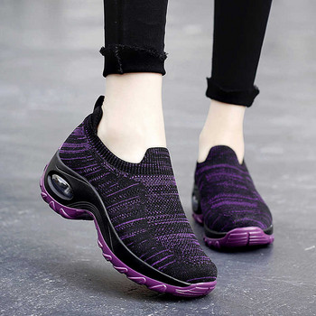 Дамски обувки за тенис Дишаща мрежа Увеличаващи височината Дамски чорапи Обувки Дебели дамски маратонки Платформи за спорт на открито