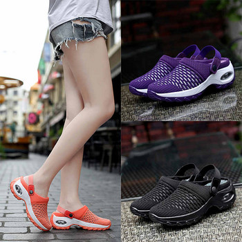 Обувки за тенис за жени Въздушна възглавница 5 см Увеличаващи се дамски маратонки Дишащи мрежести женски обувки за джогинг на открито