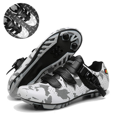 MTB Kerékpáros Cipők Férfi Luminous Road Dirt Bike Cipők Fekete Mountain Speed Bike Sneakers Ultralight Racing Bicikli Cipők Férfi