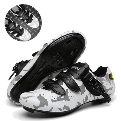 MTB Kerékpáros Cipők Férfi Luminous Road Dirt Bike Cipők Fekete Mountain Speed Bike Sneakers Ultralight Racing Bicikli Cipők Férfi