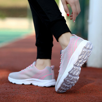 Γυναικεία αθλητικά παπούτσια με αναπνεύσιμο δίχτυ Παπούτσια τένις slip-on υπαίθρια αθλητικά παπούτσια για γυναίκες Προπόνηση γυμναστικής Comfort παπούτσια γυμναστικής Casual παπούτσια