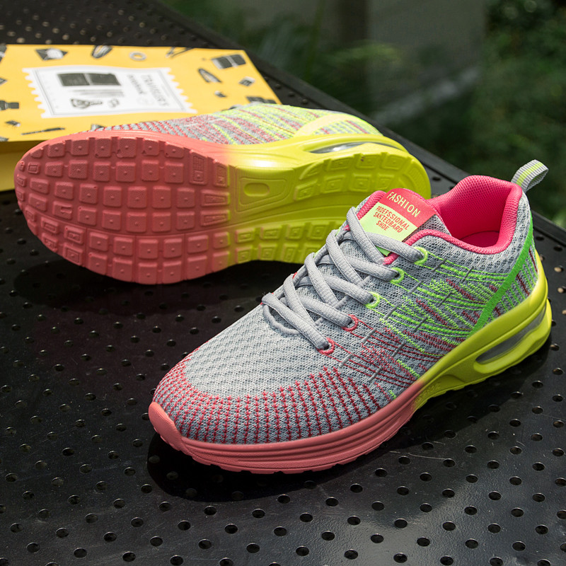 Női Tenisz Cipők Légpárna Magasságnövelő Hálós tornacipők Fitness Légáteresztő sportcipők Női séta edzőcipők Cipők