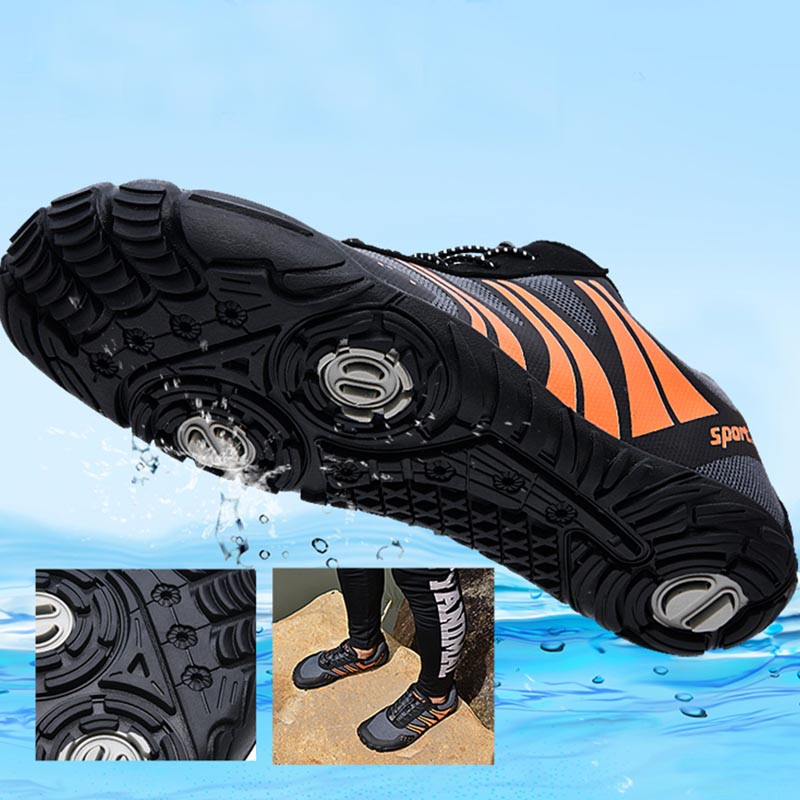 Férfi kültéri nyitható mountain bike vízálló cipő pároknak, professzionális szabadidő légáteresztő kerékpáros cipő autópályára