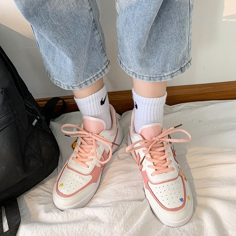 Moteriški stambūs sportbačiai, platforma, 2021 m., mada, rudens, kvėpuojanti, komfortiška teniso feminino sportiniai batai balti moteriški sportbačiai rožiniai