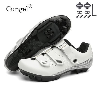 Jaunas vīriešu riteņbraukšanas apavu kedas ar Cleat Road Mountain Bike Racing Women Bicycle Spd Unisex Mtb apavi Sapatilha Tenis De Ciclismo