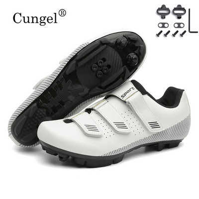 Jaunas Speed Cycling Sneaker Carbon Road Bike Shoes Vīriešu Cleat Neslīdošs MTB Apavi Sacīkšu Āra Sieviešu Kalnu Velosipēdu Apavi SPD