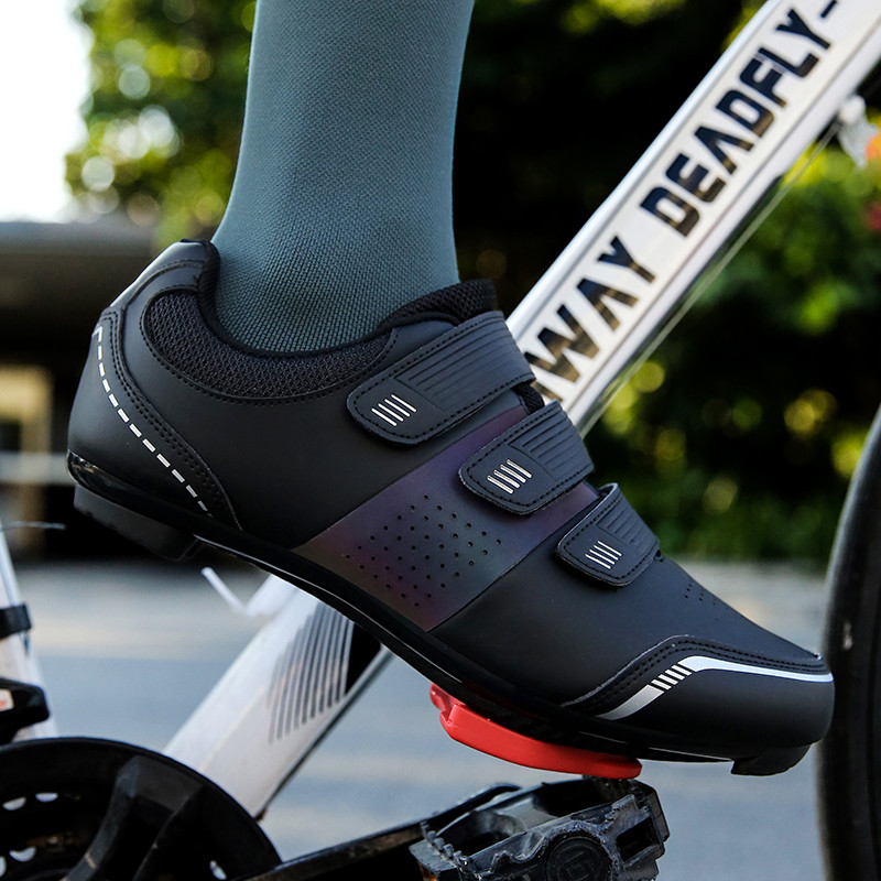 Jaunas Speed Cycling Sneaker Carbon Road Bike Shoes Vīriešu Cleat Neslīdošs MTB Apavi Sacīkšu Āra Sieviešu Kalnu Velosipēdu Apavi SPD