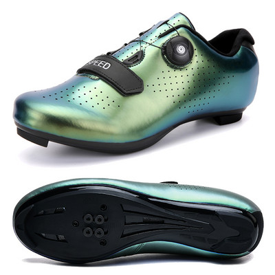 Vīriešu sieviešu riteņbraukšanas apavi mtb šosejas velosipēdistu kedas elpojošas sacīkšu velosipēdu apavi melni SPD skavas Ātruma apavi bezslēdzeņu apavi vīriešiem