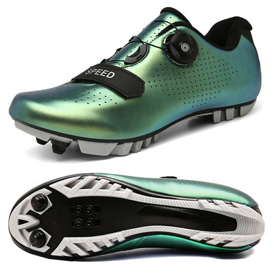 Vīriešu sieviešu riteņbraukšanas apavi mtb šosejas velosipēdistu kedas elpojošas sacīkšu velosipēdu apavi melni SPD skavas Ātruma apavi bezslēdzeņu apavi vīriešiem