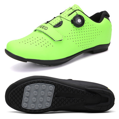 Vīriešu sieviešu riteņbraukšanas apavi mtb šosejas velosipēdistu kedas elpojošas sacīkšu velosipēdu apavi melni SPD skavas Ātruma apavi bezslēdzeņu apavi vīriešiem