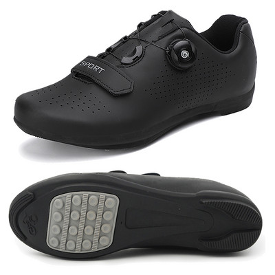 Vīriešu sieviešu riteņbraukšanas apavi mtb šosejas velosipēdistu kedas elpojošas sacīkšu velosipēdu apavi melni SPD skavas Ātruma apavi bezslēdzeņu apavi vīriešiem
