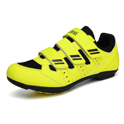 Speed unisex elpojošas sprādzes Gumijas zole, cieta riteņbraukšanas apavi šosejas riteņbraukšanas apavi Velosipēdu treniņu kedas 37-46