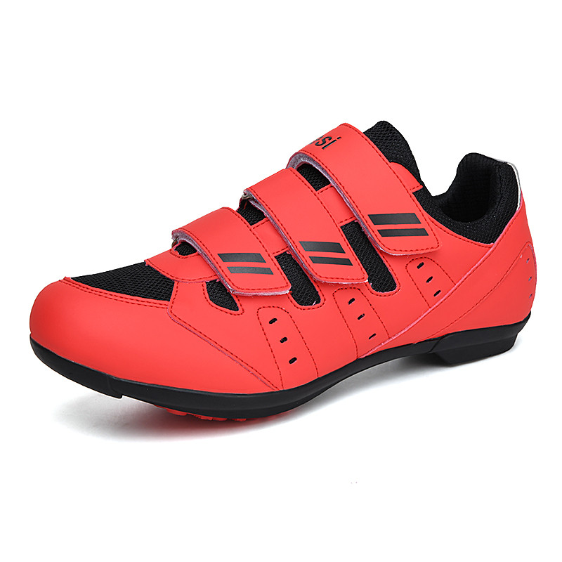 Speed unisex elpojošas sprādzes Gumijas zole, cieta riteņbraukšanas apavi šosejas riteņbraukšanas apavi Velosipēdu treniņu kedas 37-46