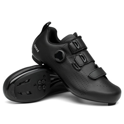 Uniszex önzáró pedálos országúti kerékpárcipő BOA csat könnyű légáteresztő triatlon lovaglás kerékpározás kerékpáros edzőcipő
