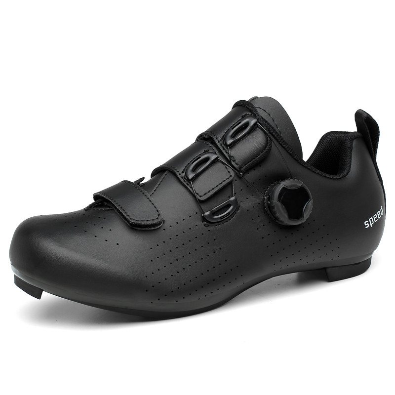 Uniszex önzáró pedálos országúti kerékpárcipő BOA csat könnyű légáteresztő triatlon lovaglás kerékpározás kerékpáros edzőcipő
